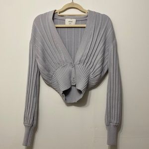 Aritzia Wilfred Plunge Front Cardigan